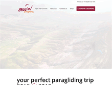 Tablet Screenshot of passionparagliding.com